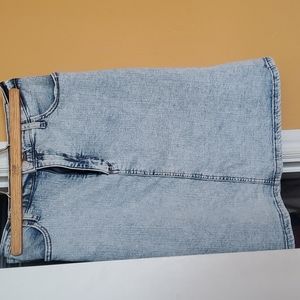 Banana Republic Acid Wash Denim Skirt